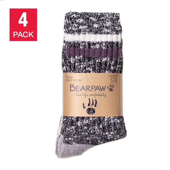 Bearpaw Boot Socks - 4 Pack - Picture 1 of 2